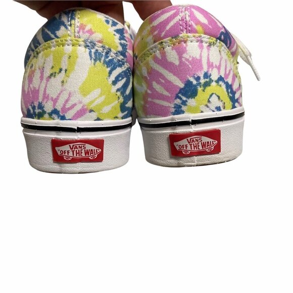 Unisex Vans Comfycush Old Skool Tie Dye Colorful Sneakers- size 10 - Picture 4 of 13